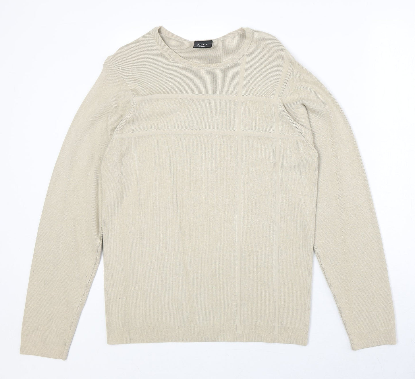 Womens UK Size S NEXT Beige Pullover Jumper