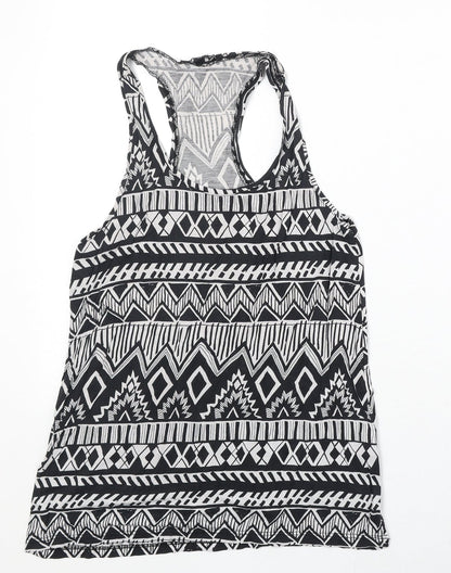 Womens UK Size 2XS TALLY WEiJL Black Basic Tank