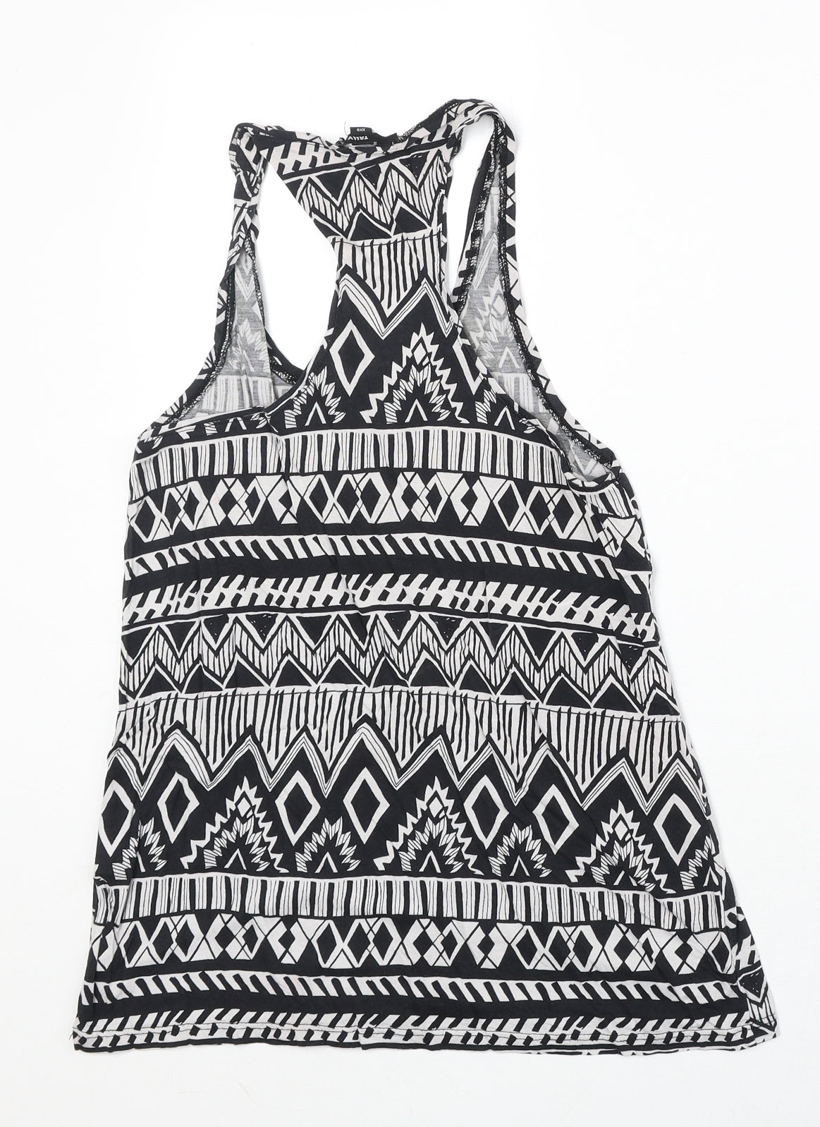 Womens UK Size 2XS TALLY WEiJL Black Basic Tank