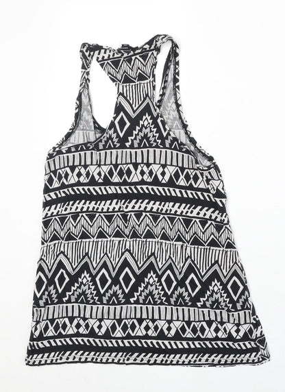 Womens UK Size 2XS TALLY WEiJL Black Basic Tank