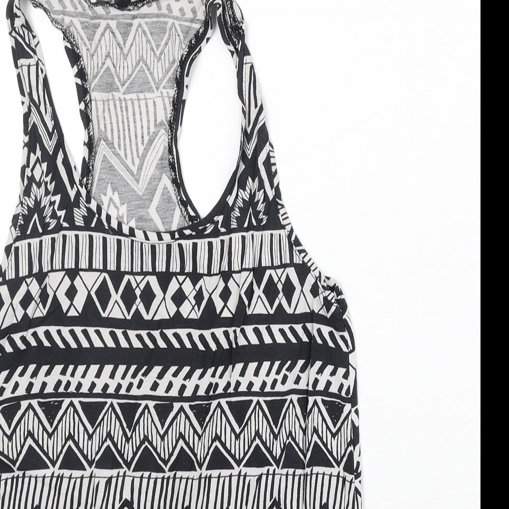 Womens UK Size 2XS TALLY WEiJL Black Basic Tank