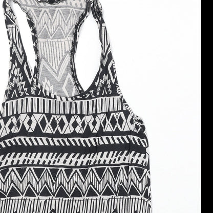 Womens UK Size 2XS TALLY WEiJL Black Basic Tank