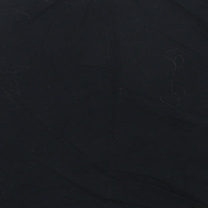 Preworn Womens Black Cotton A-Line Skirt Size 12