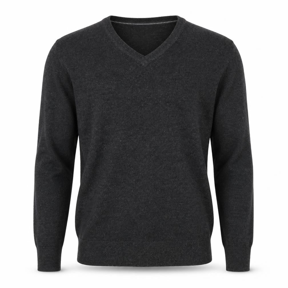 Mens UK Size L Easy Black Pullover Jumper
