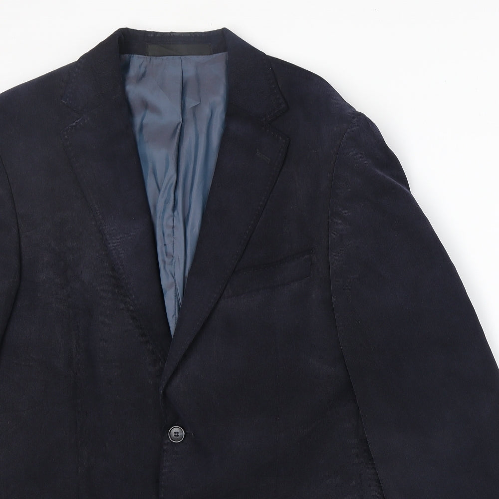 Mens UK Size 38 Marks and Spencer Regular Blue Suit Jacket