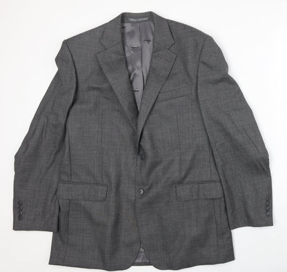 Mens UK Size 42 Paul Costelloe Regular Grey Suit Jacket