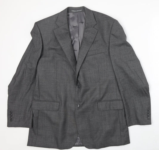 Mens UK Size 42 Paul Costelloe Regular Grey Suit Jacket