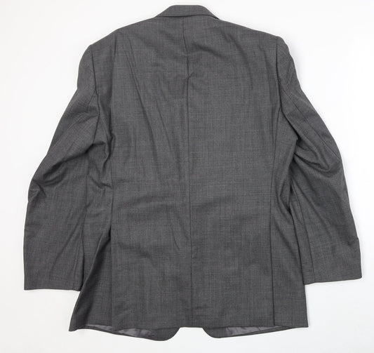 Mens UK Size 42 Paul Costelloe Regular Grey Suit Jacket