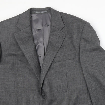 Mens UK Size 42 Paul Costelloe Regular Grey Suit Jacket