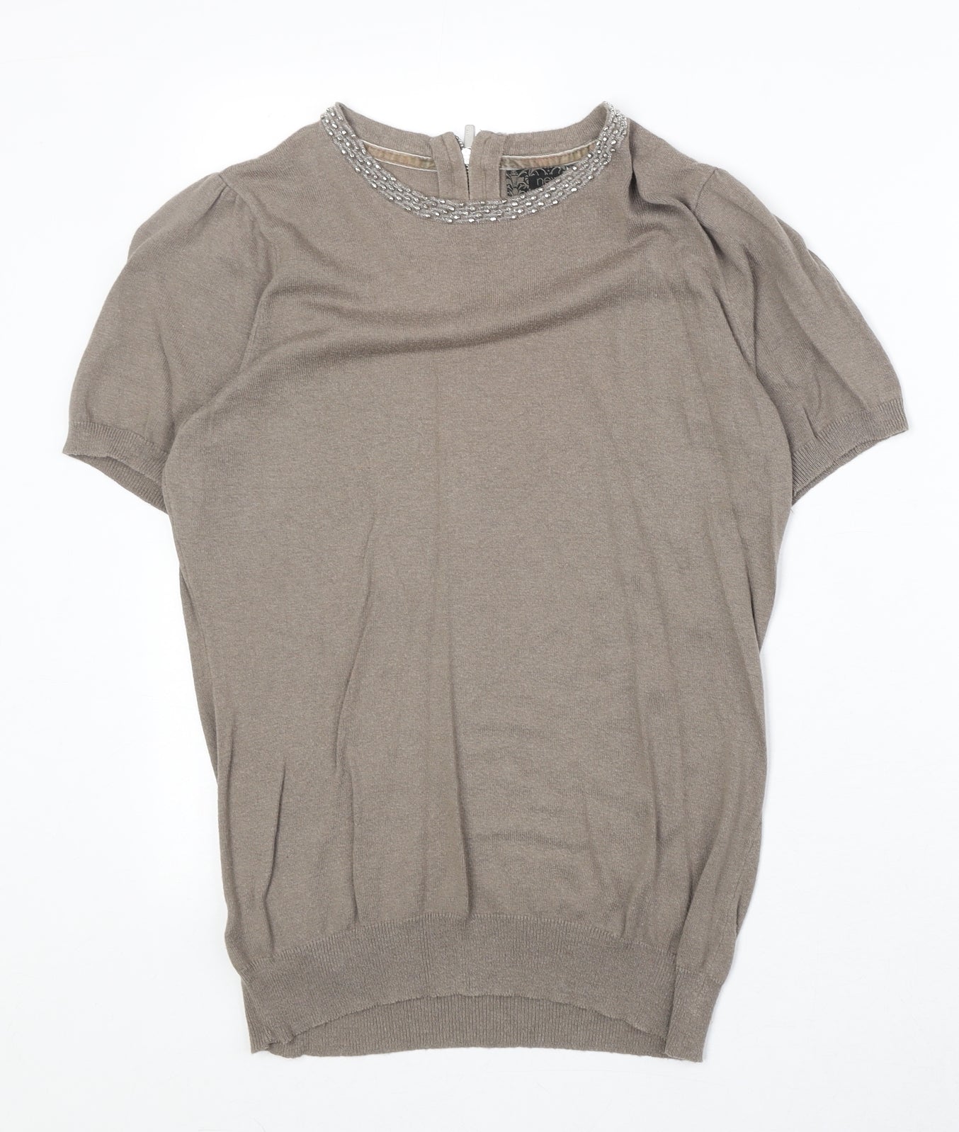 Womens UK Size 12 NEXT Brown Pullover Jumper