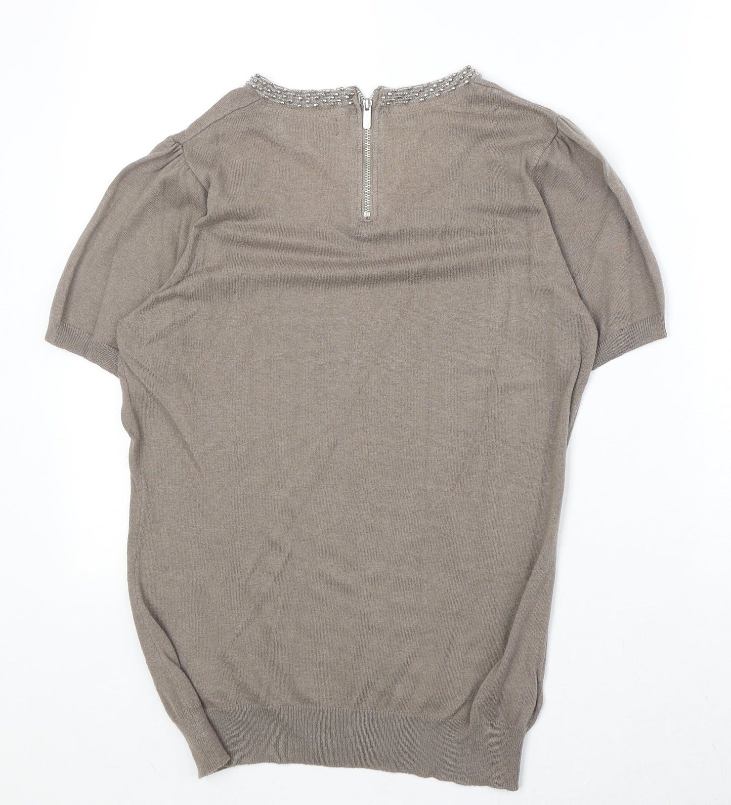Womens UK Size 12 NEXT Brown Pullover Jumper