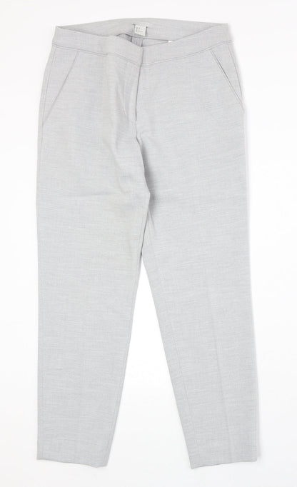 Womens UK Size 12 H&M Regular Fit Chino Grey Trousers
