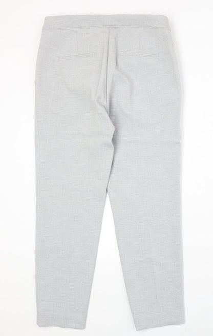 Womens UK Size 12 H&M Regular Fit Chino Grey Trousers