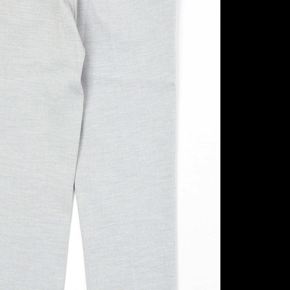 Womens UK Size 12 H&M Regular Fit Chino Grey Trousers