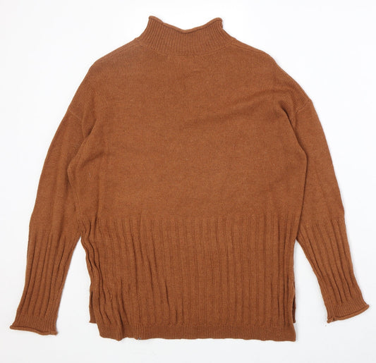 Womens UK Size S Marks and Spencer Orange Pullover Jumper
