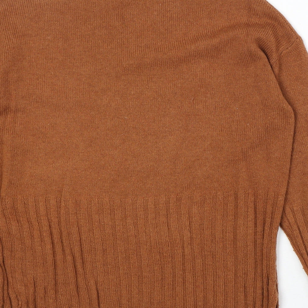 Womens UK Size S Marks and Spencer Orange Pullover Jumper