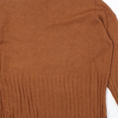 Womens UK Size S Marks and Spencer Orange Pullover Jumper