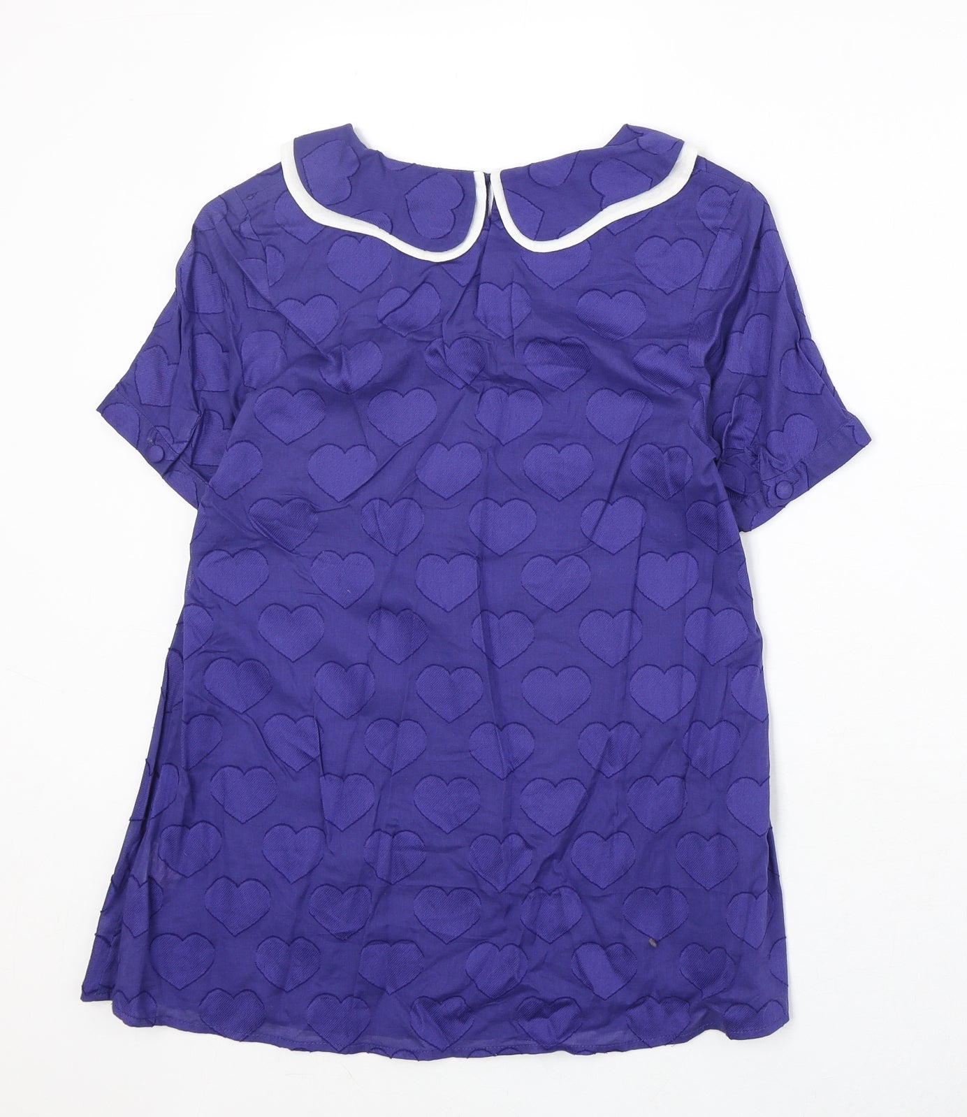 Womens UK Size 10 Preworn Blue Basic Blouse