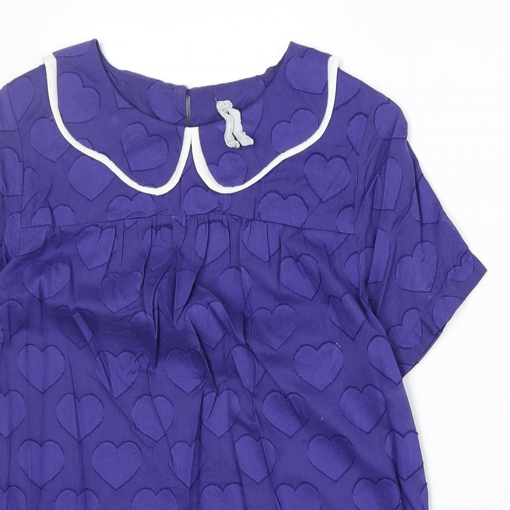 Womens UK Size 10 Preworn Blue Basic Blouse