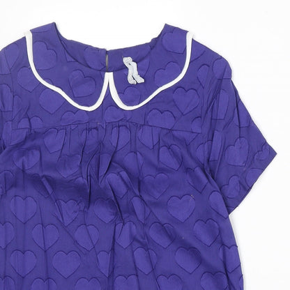 Womens UK Size 10 Preworn Blue Basic Blouse