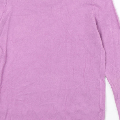 Womens UK Size S Vida Vi Purple Pullover Jumper
