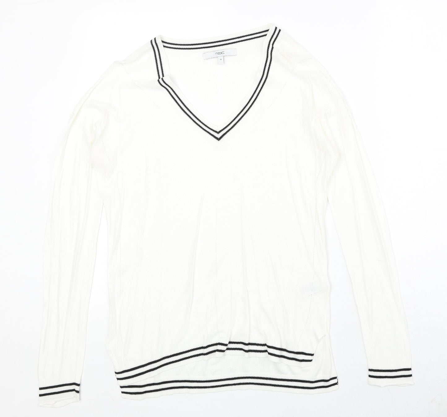 Womens UK Size 10 NEXT Ivory Pullover Jumper