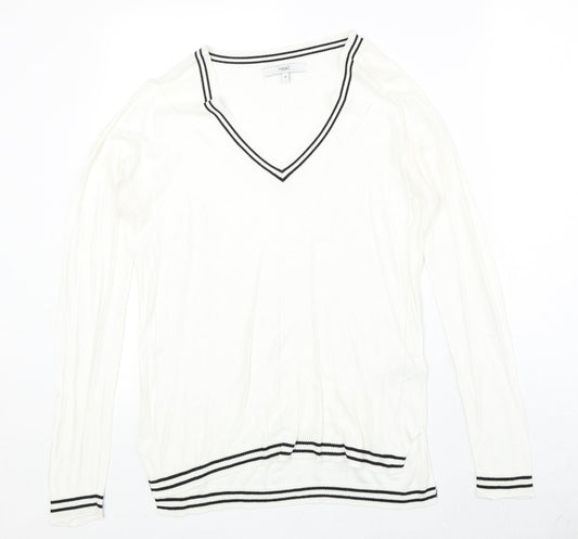 Womens UK Size 10 NEXT Ivory Pullover Jumper