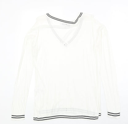 Womens UK Size 10 NEXT Ivory Pullover Jumper