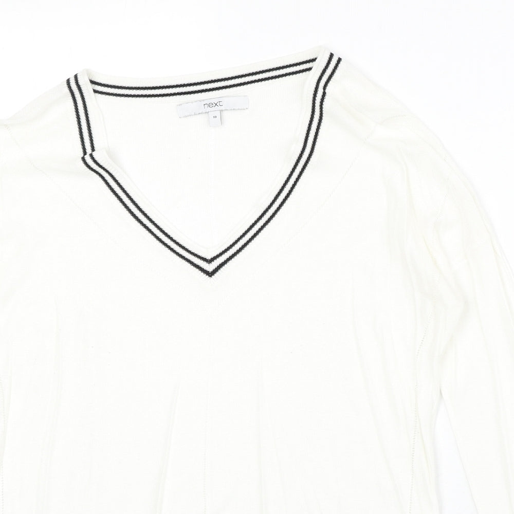 Womens UK Size 10 NEXT Ivory Pullover Jumper