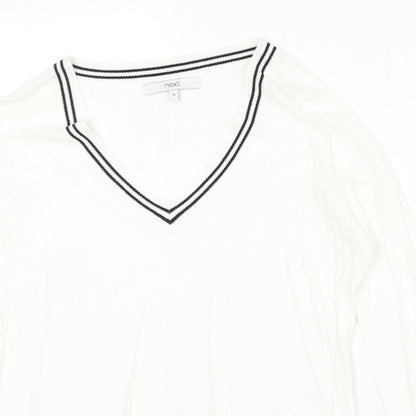 Womens UK Size 10 NEXT Ivory Pullover Jumper