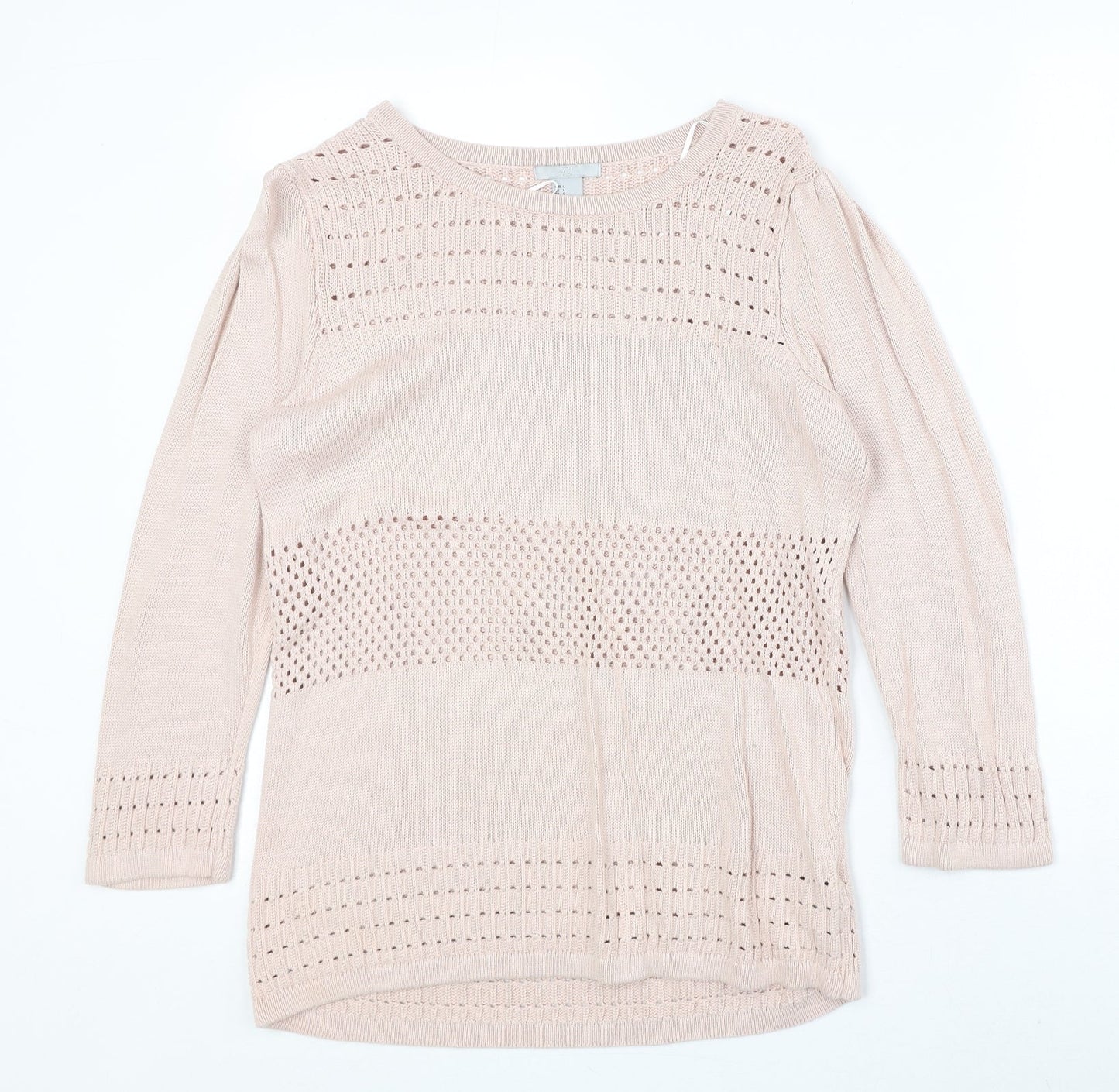 Womens UK Size L H&M Pink Pullover Jumper