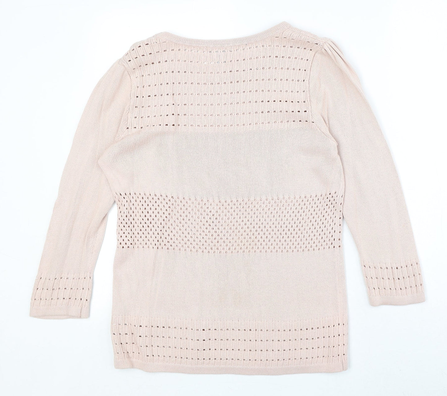 Womens UK Size L H&M Pink Pullover Jumper
