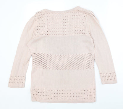 Womens UK Size L H&M Pink Pullover Jumper
