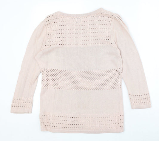 Womens UK Size L H&M Pink Pullover Jumper