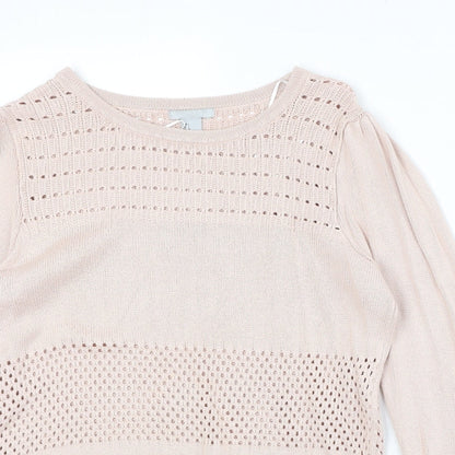 Womens UK Size L H&M Pink Pullover Jumper
