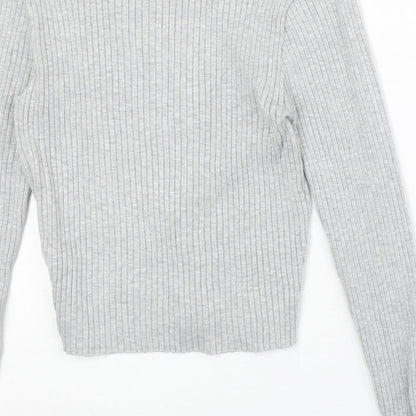 Womens UK Size M Divided by H&M Grey Pullover Jumper