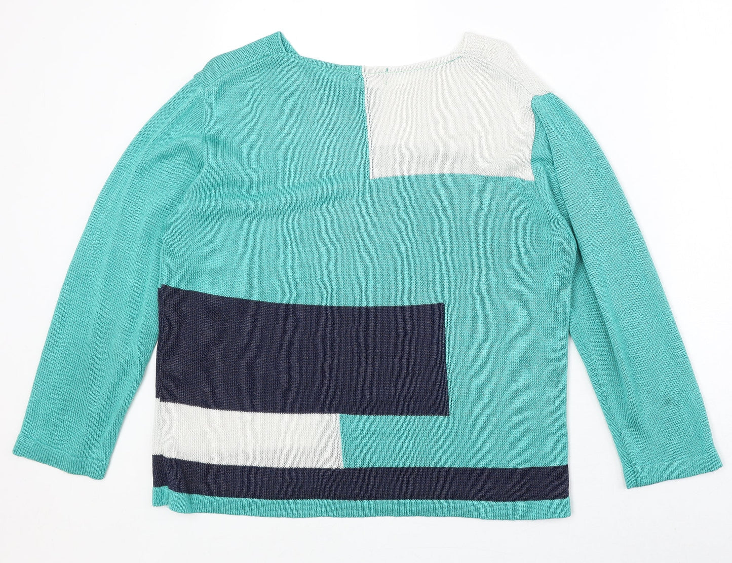 Womens UK Size L Sarah Hamilton Green Pullover Jumper
