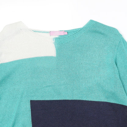 Womens UK Size L Sarah Hamilton Green Pullover Jumper
