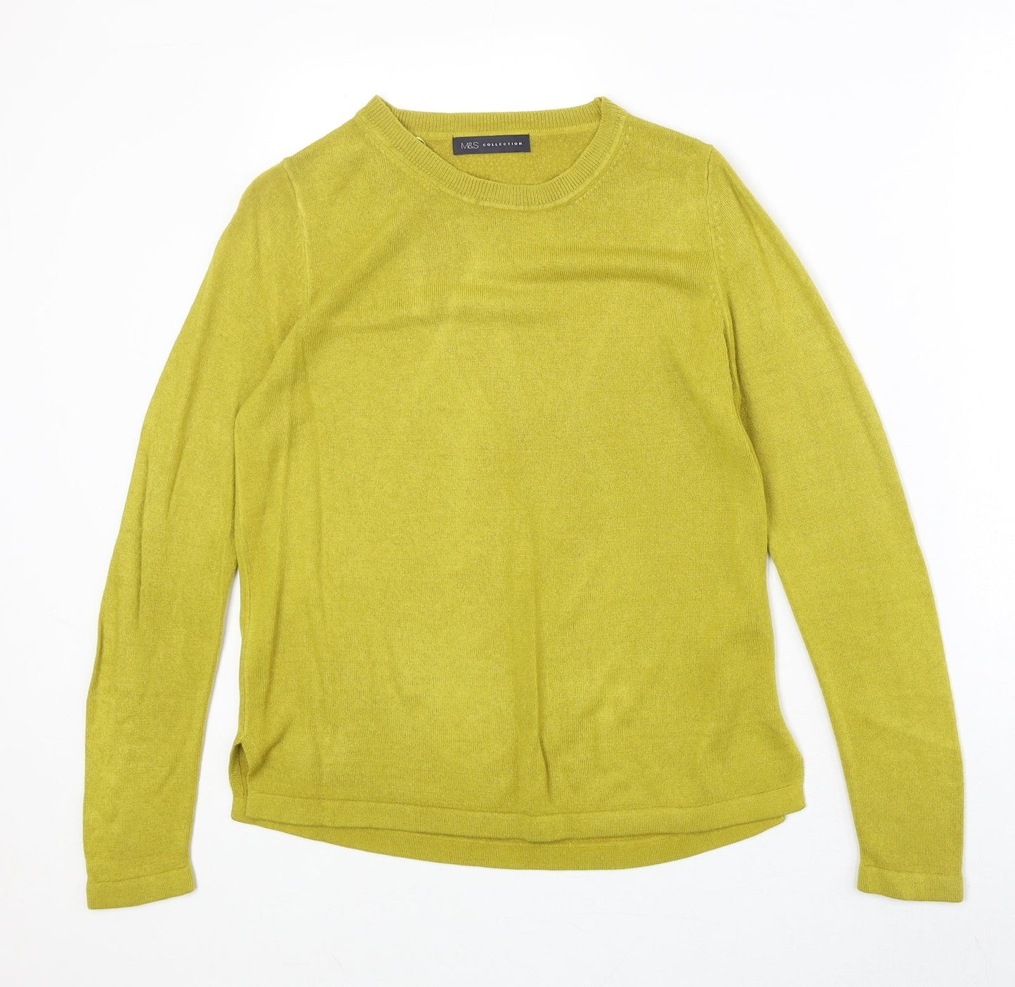 Womens UK Size 12 Marks and Spencer Green Pullover Jumper