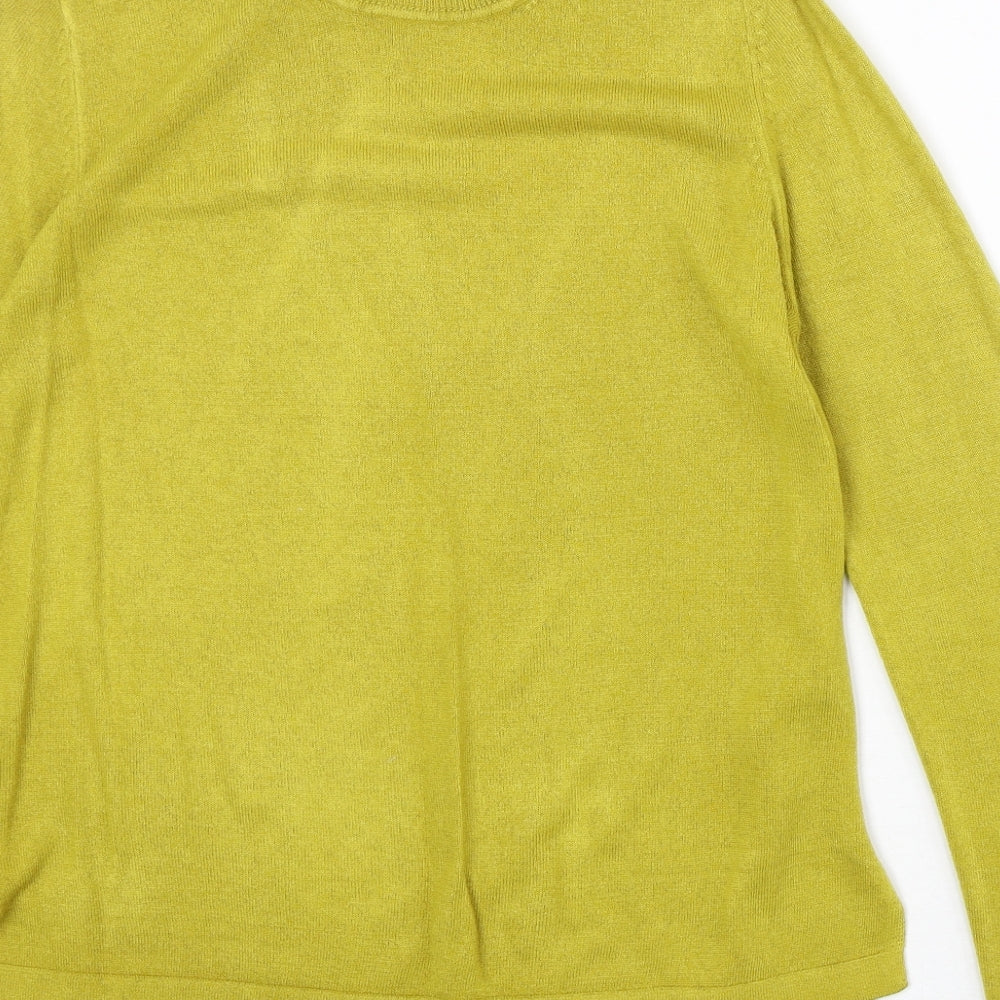 Womens UK Size 12 Marks and Spencer Green Pullover Jumper