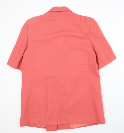 Womens UK Size 14 Preworn Regular Pink Blazer