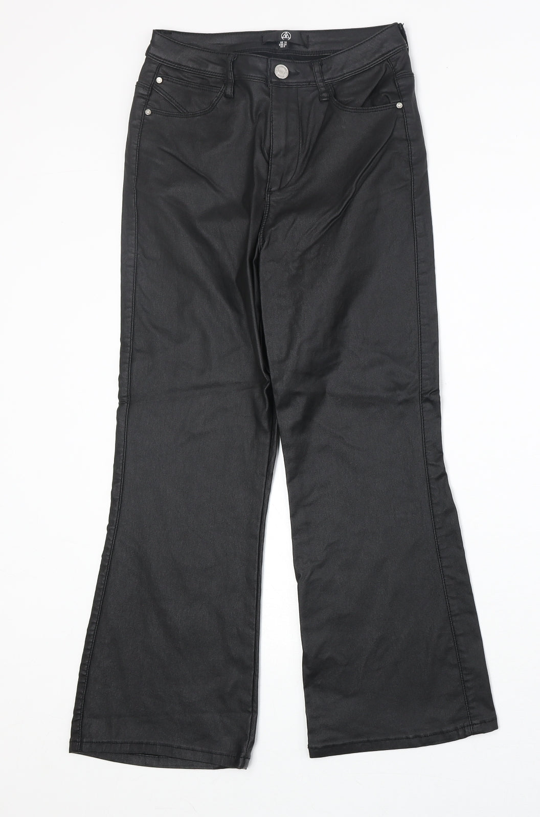 Womens UK Size 10 Missguided Regular Fit  Black Trousers