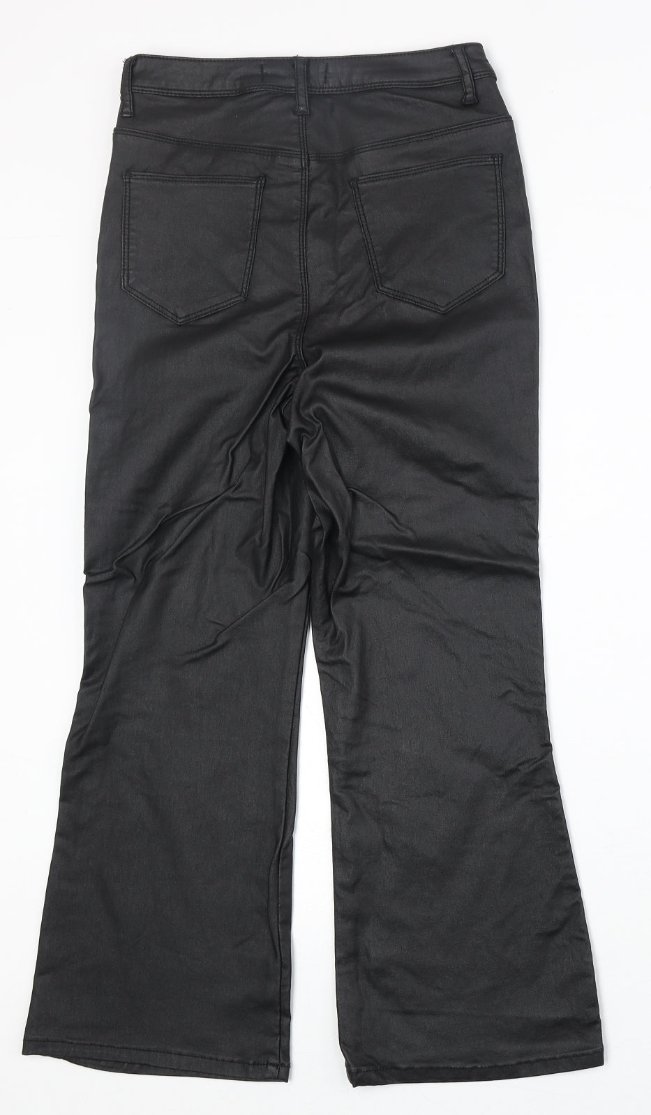 Womens UK Size 10 Missguided Regular Fit  Black Trousers