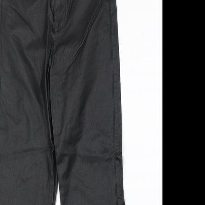 Womens UK Size 10 Missguided Regular Fit  Black Trousers