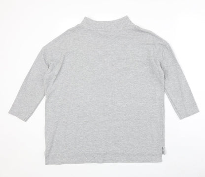 Nutmeg Womens Grey Viscose Pullover Sweatshirt Size 12 Pullover