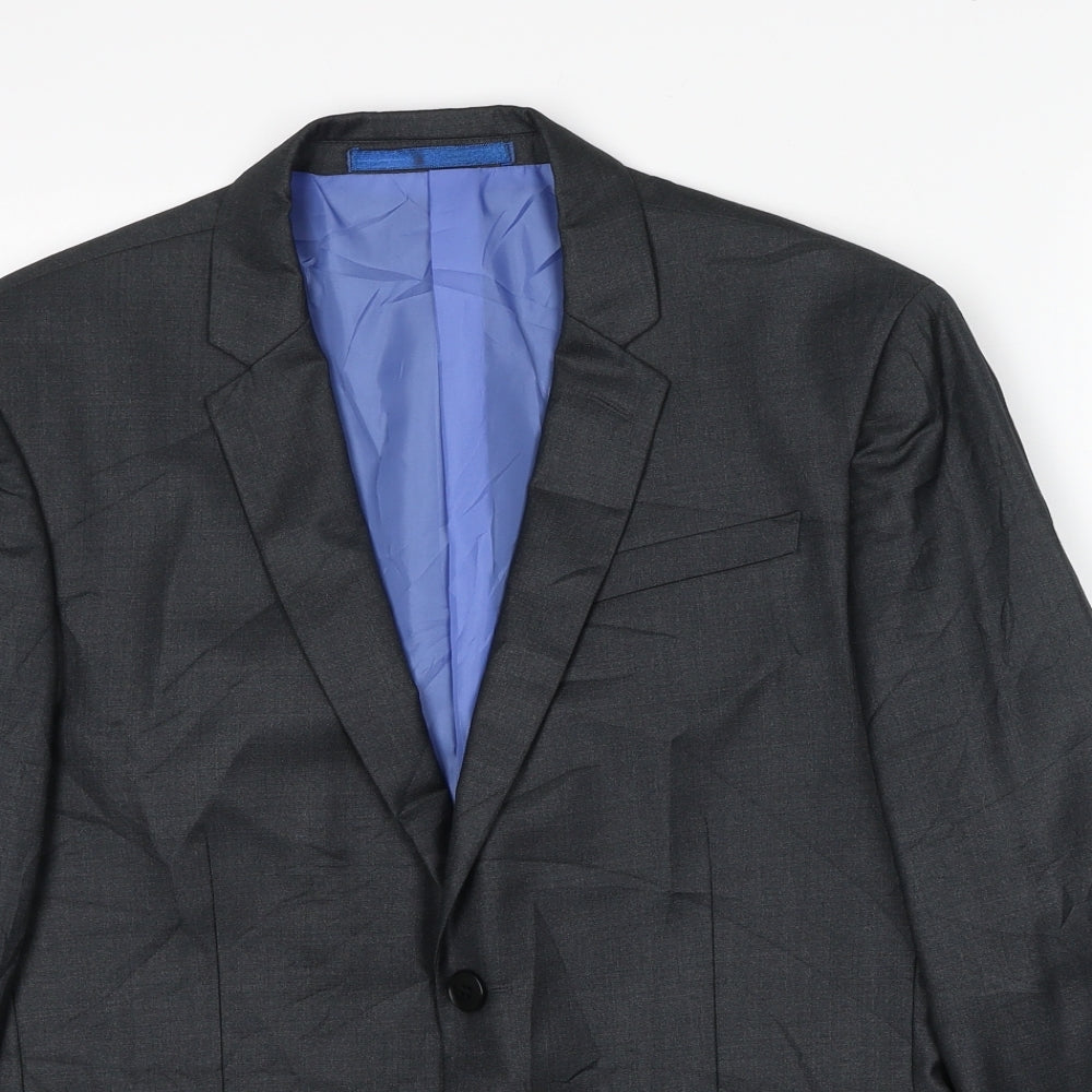 Mens UK Size 40 Marks and Spencer Regular Grey Suit Jacket