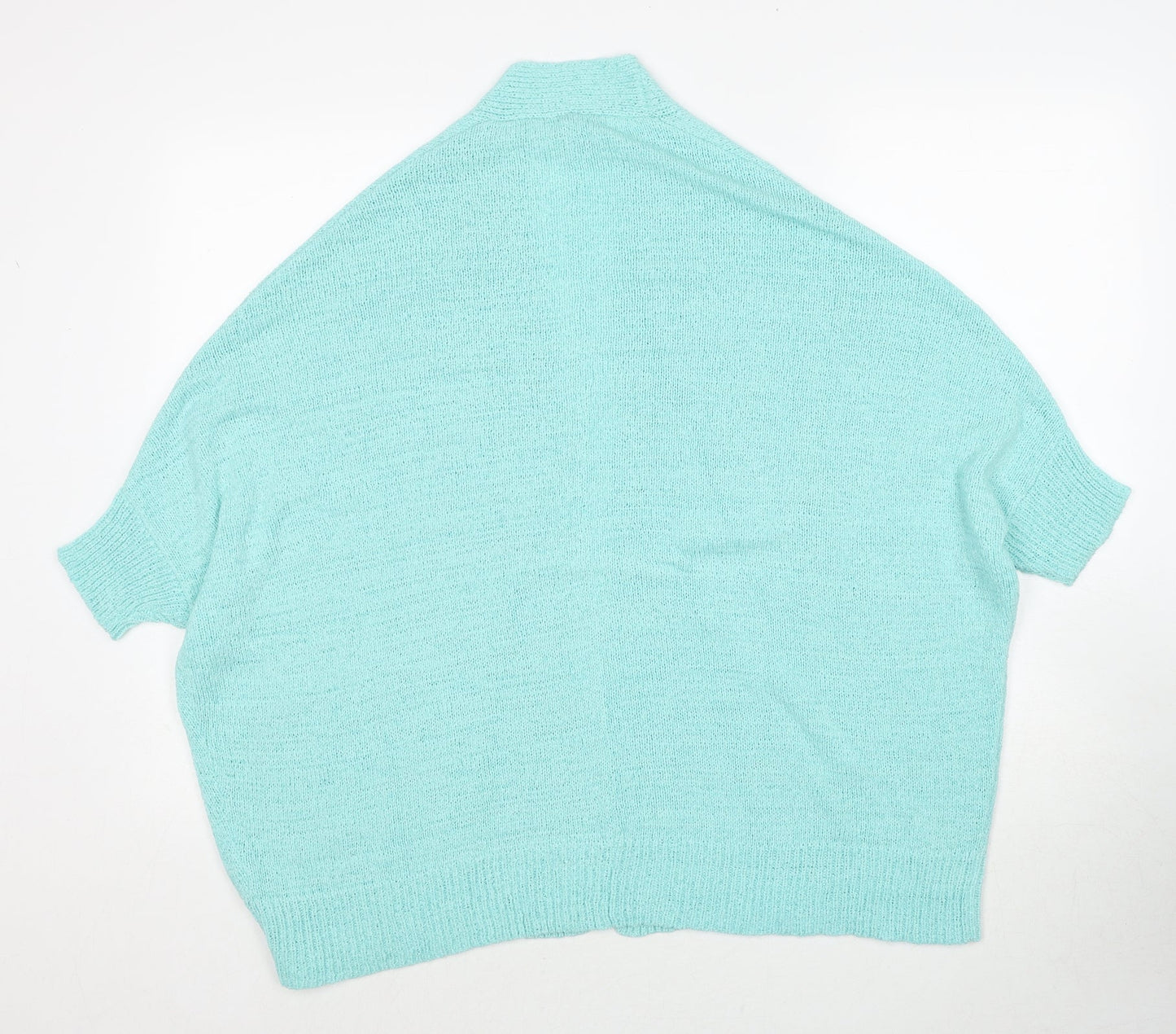 Anthology Womens Blue V-Neck Acrylic Cardigan Jumper Size 12