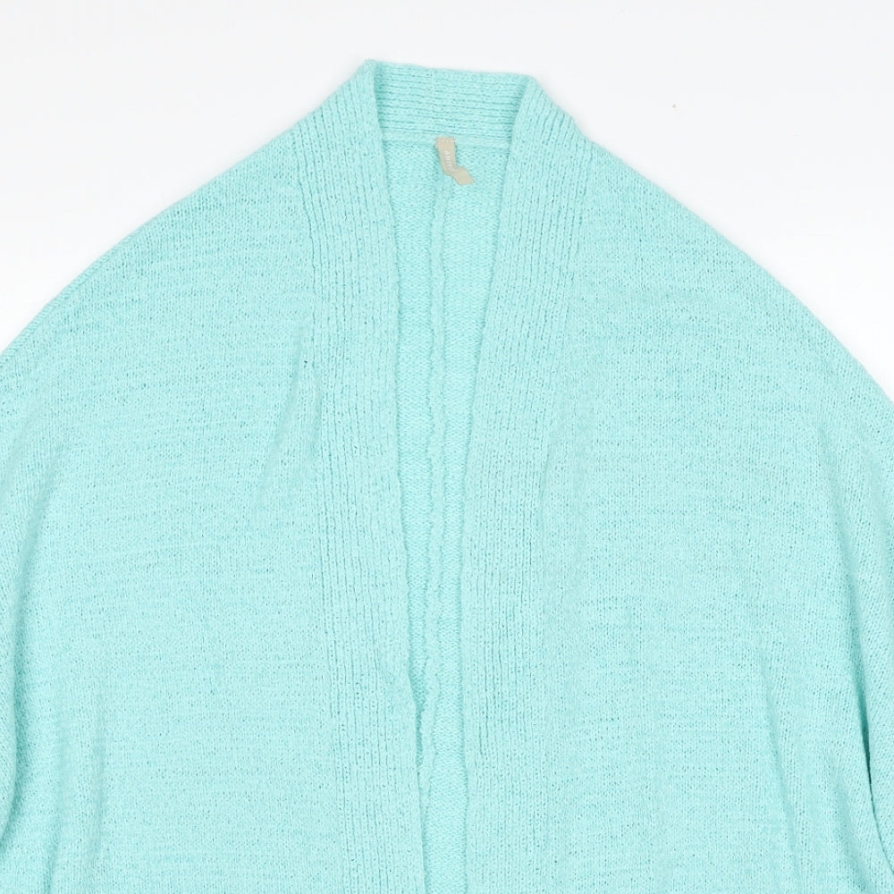 Anthology Womens Blue V-Neck Acrylic Cardigan Jumper Size 12