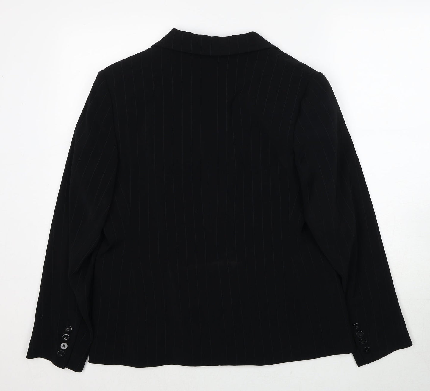 Womens UK Size 16 AMARANTO Regular Black Blazer