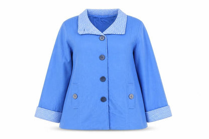 Womens UK Size M Anne de Lancey Blue Jacket